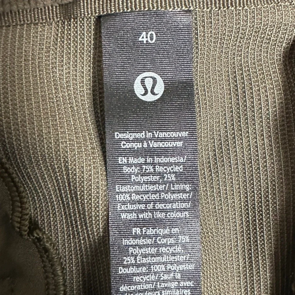 NEW Lululemon ABC Pants Mens 40X32 Olive Brown Relaxed Fit Trouser Cord Corduroy